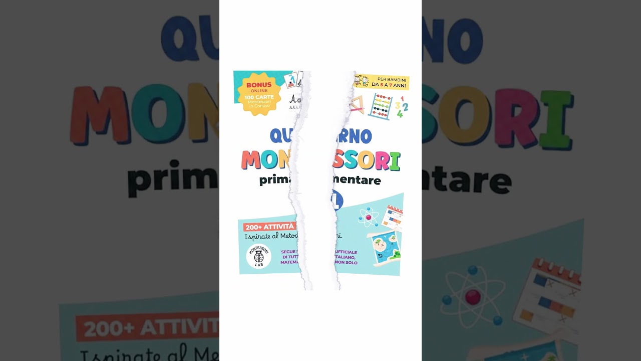 Il Miglior Quaderno per la Prima Elementare! 📚✨Metodo Montessori 