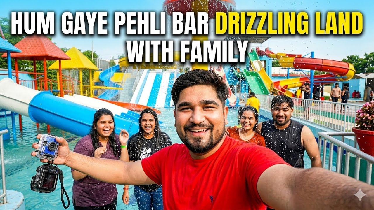 Hum Gaye Pehli Bar Drizzling Land With Family 🌧️☔️💦 @MrMrsBhatiOfficial 