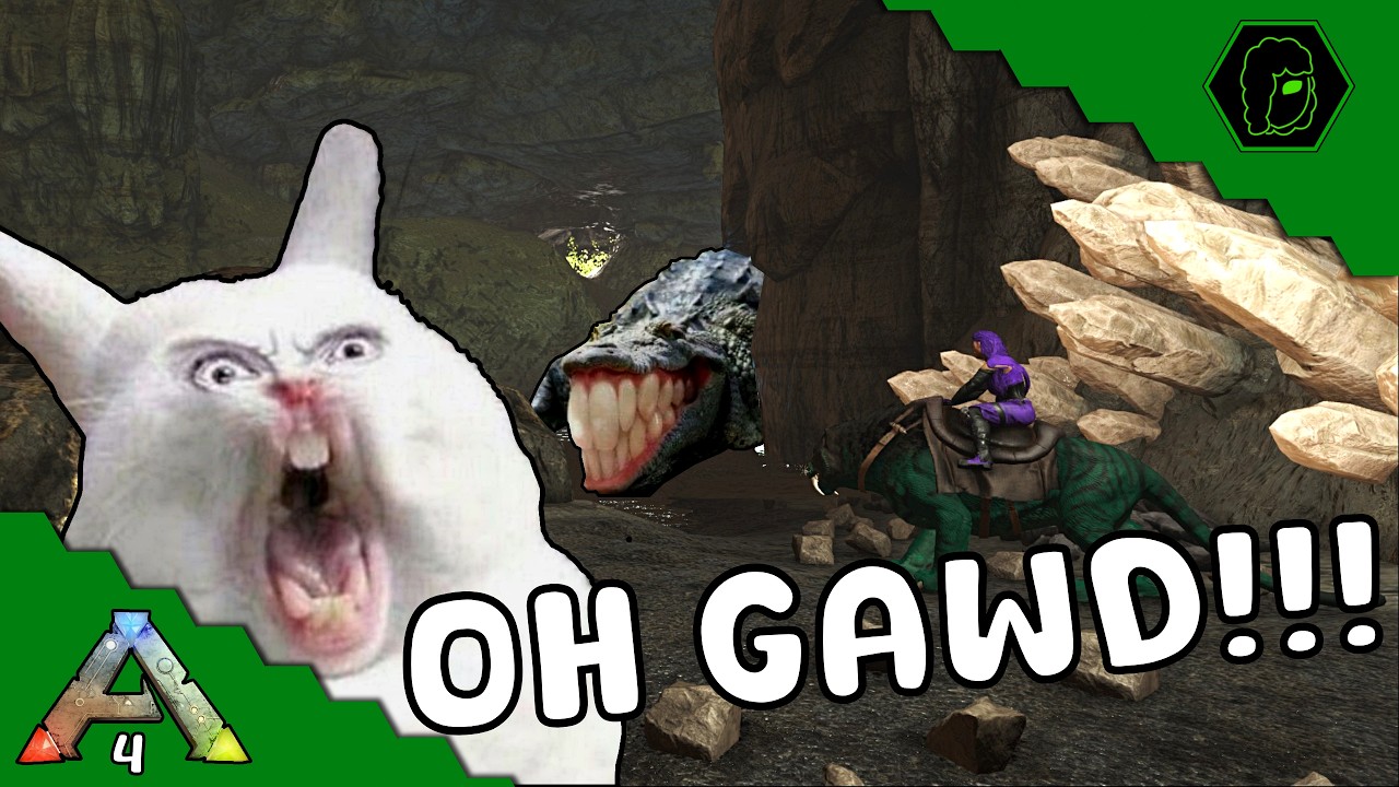 Cave Spelunking! Getting My First Artifact! (Ark Survival Evolved - The Island) Ep #4