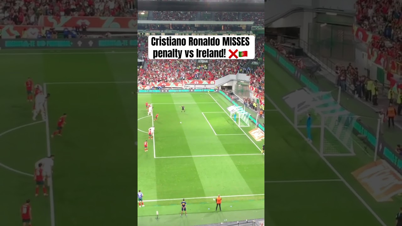 Cristiano Ronaldo MISSES penalty vs Ireland! ❌🇵🇹