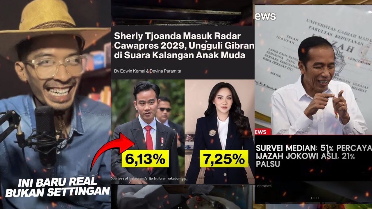 NAH LOH! SURVEY GIBRAN MENDADAK MELOROT, EHH LANGSUNG MUNCUL SURVEY IJAZAH JOKOWI ASLI 🤣