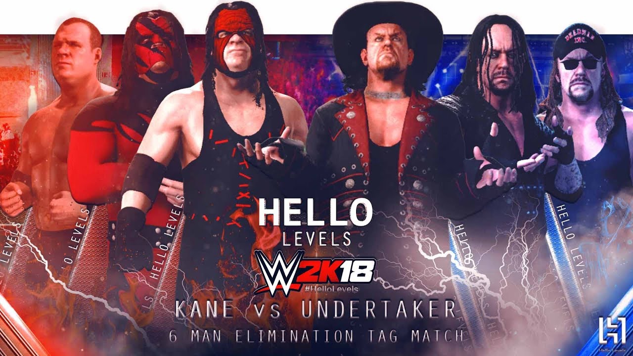 WWE 2K18 UNDERTAKER vs KANE | 6 Man Elimination Tag Team Match | WWE 2K18 Gameplay