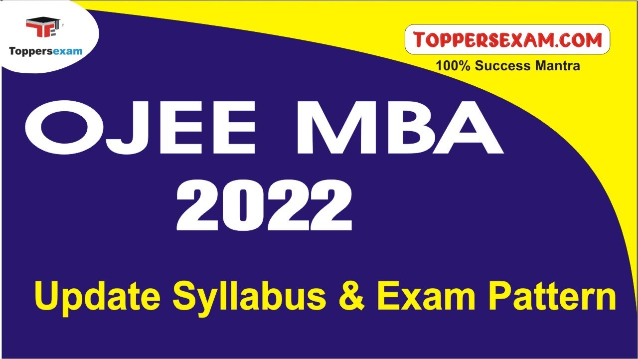 OJEE MBA Exam Syllabus & Pattern 2022 | Important Questions | Best Booklet | Printed Material