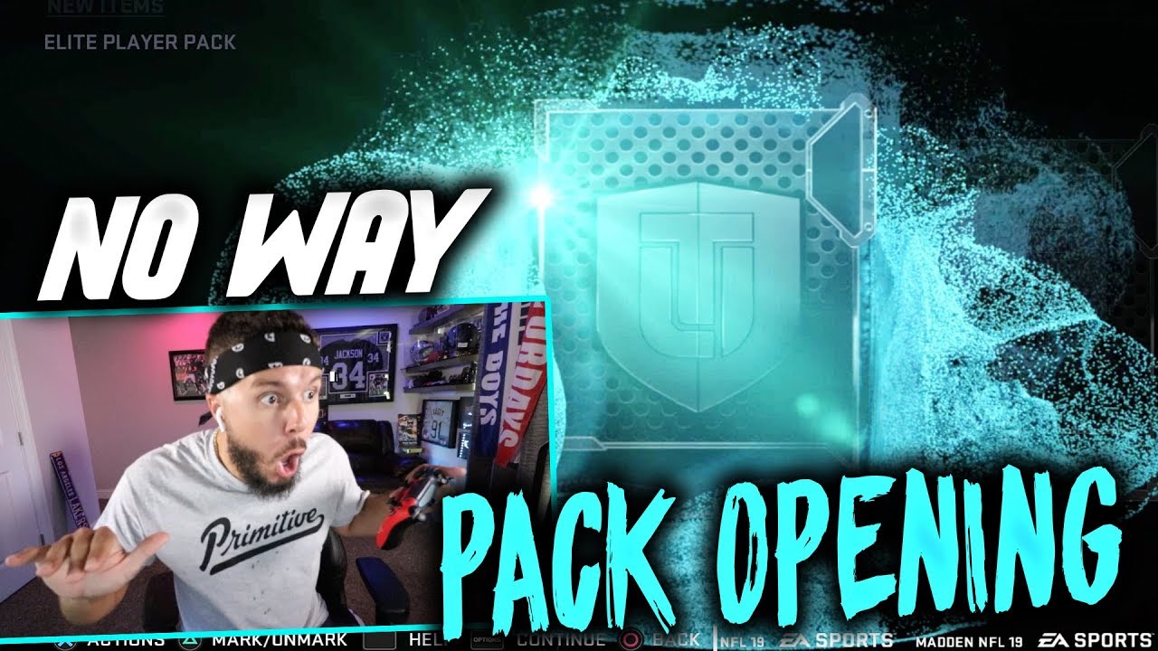 YOU WONT BELIEVE MY FIRST PULL!! MADDEN 19 PACK OPENING