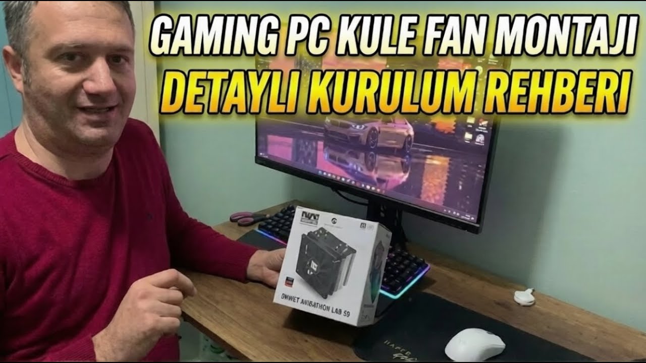 Gaming pc kule fan montajı