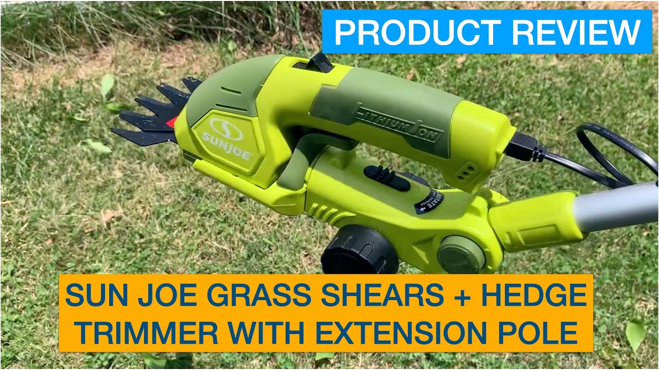 Sun Joe Cordless 2-in-1 Grass Shear + Hedge Trimmer w/Extension Pole Review