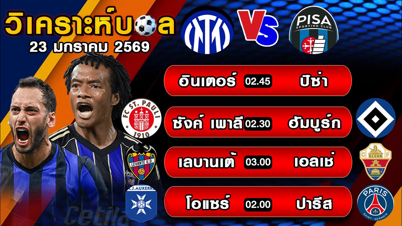 ทีเด็ดบอลเต็ง ทีเด็ดบอลวันนี้ วิเคราะห์บอลวันนี้ [23 ม.ค69] บุนเดสลีกา เยอรมัน   | บอลสเต็ปวันนี้
