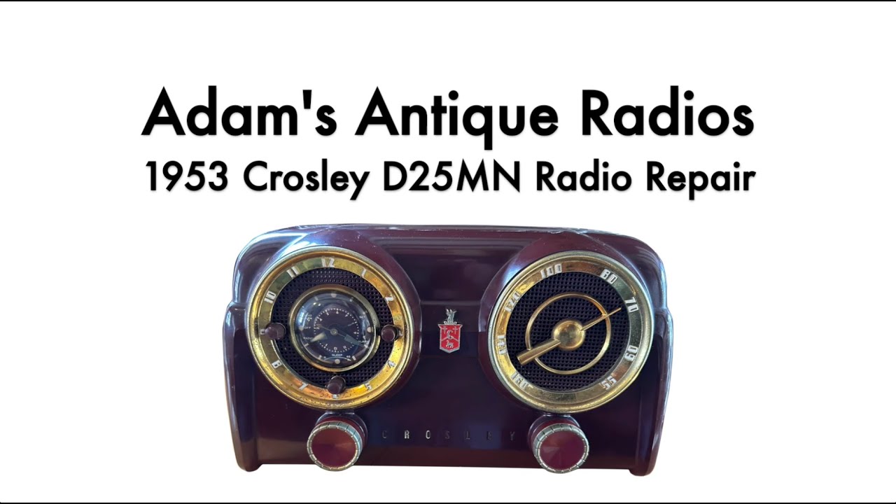 1953 Crosley D25 Antique Radio Quick Repair