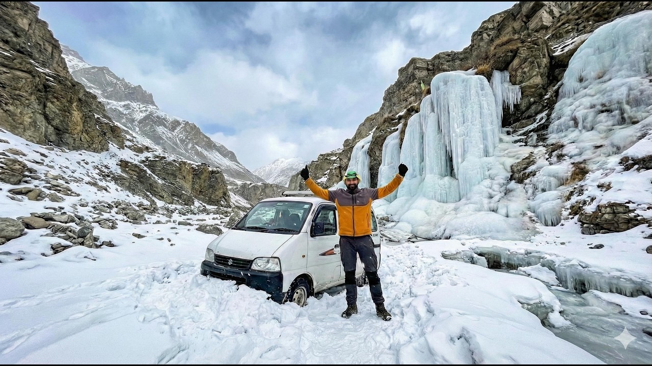 Spiti Valley in Winter 😱 | Car Survival from Spillow to Kaza | Spiti Valley Road Trip @LATHWALRIDER 