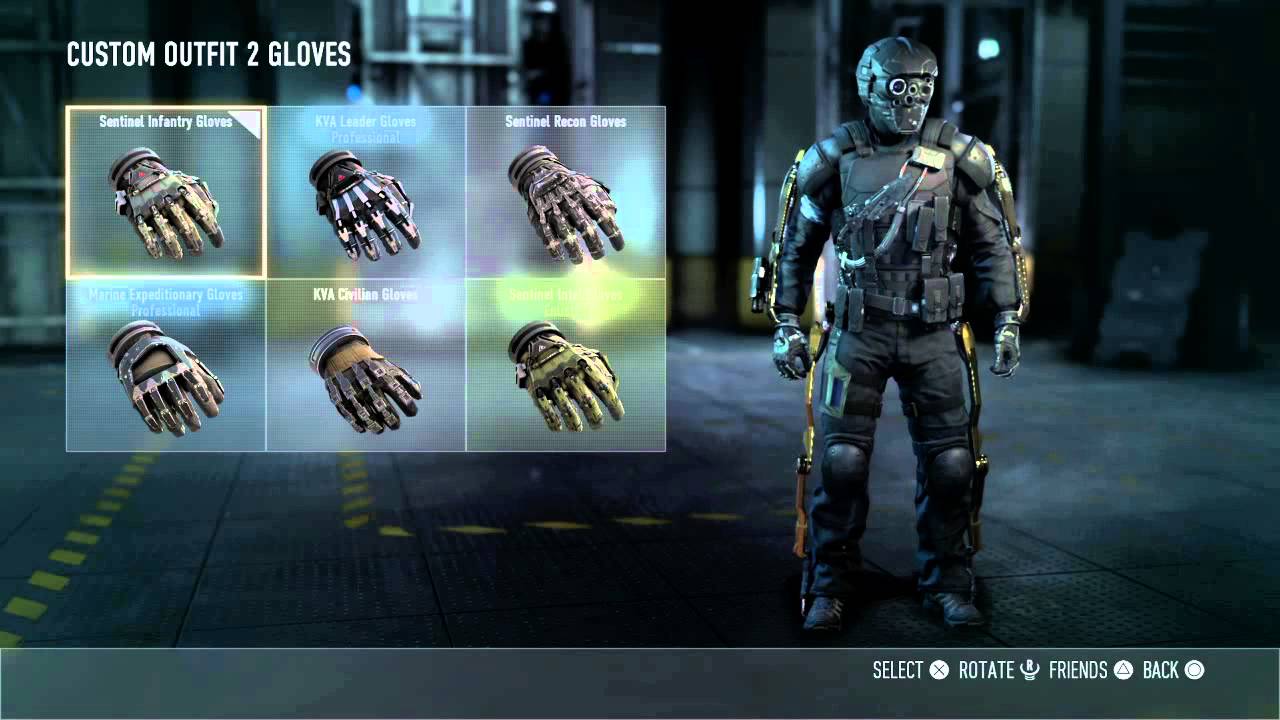CALL OF DUTY ADVANCED WARFARE PRESTIGE 1 SENTINEL RECON ARMOR AND EXO