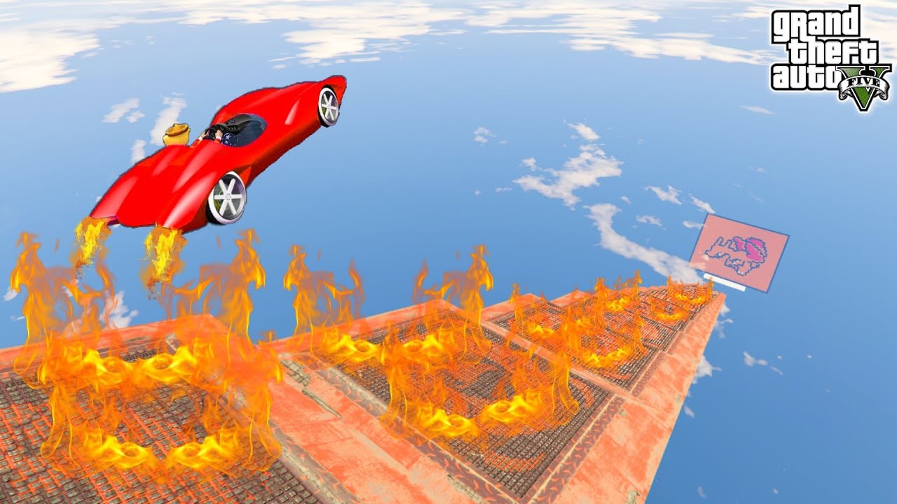 1000° Hot Mega Ramp Challenge in GTA 5!