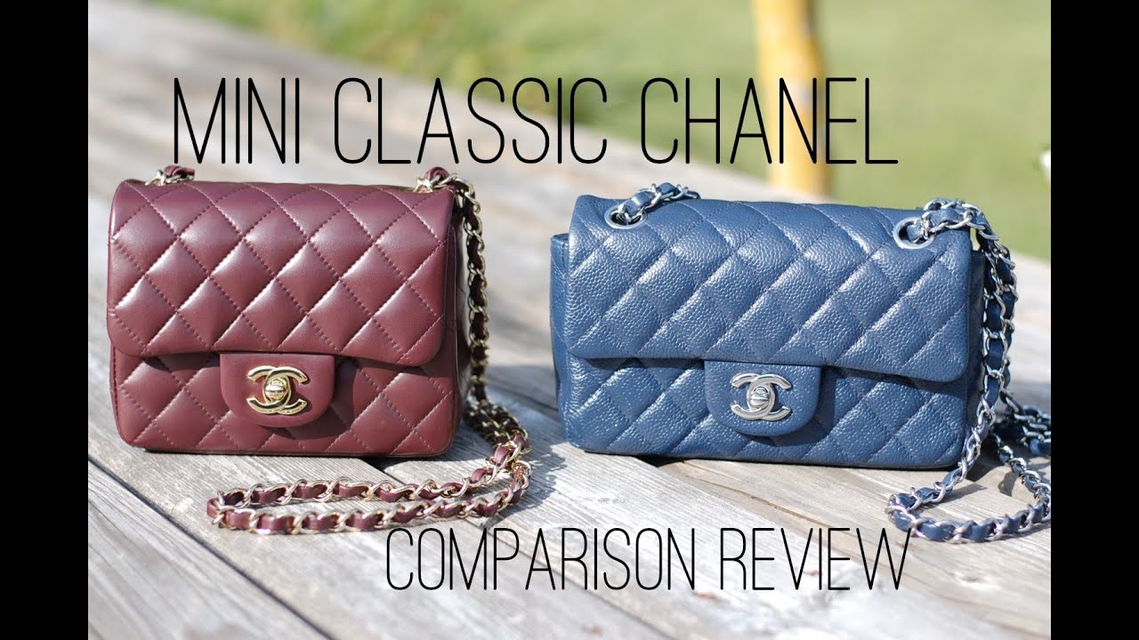 CHANEL Mini square vs. Mini rectangle handbag comparison