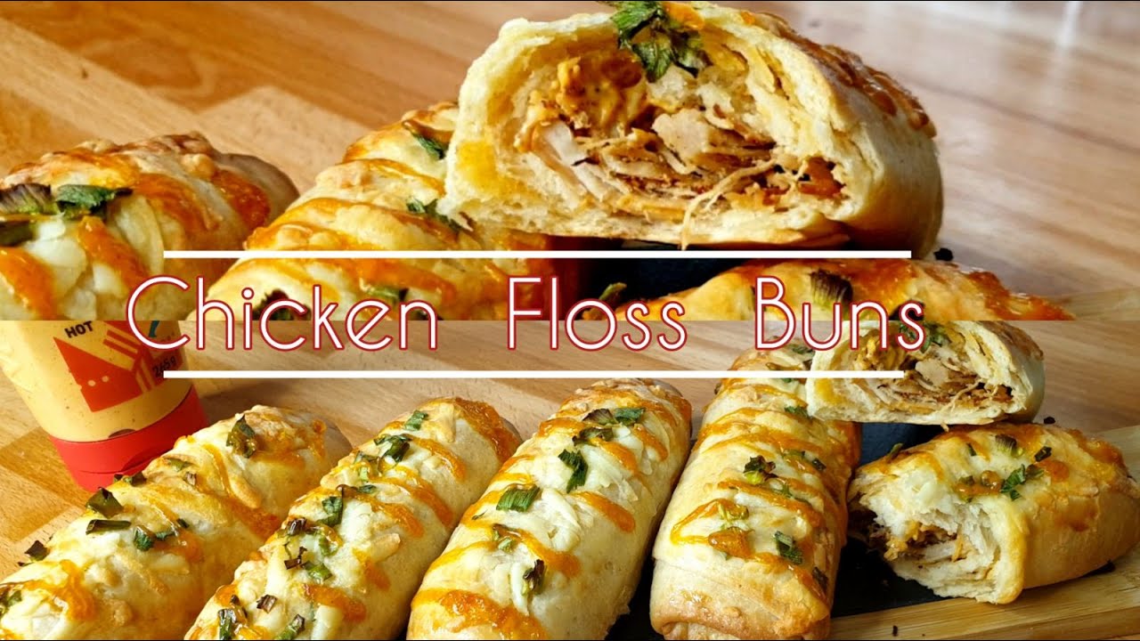 Chicken Floss Buns | Peri Peri Floss Buns