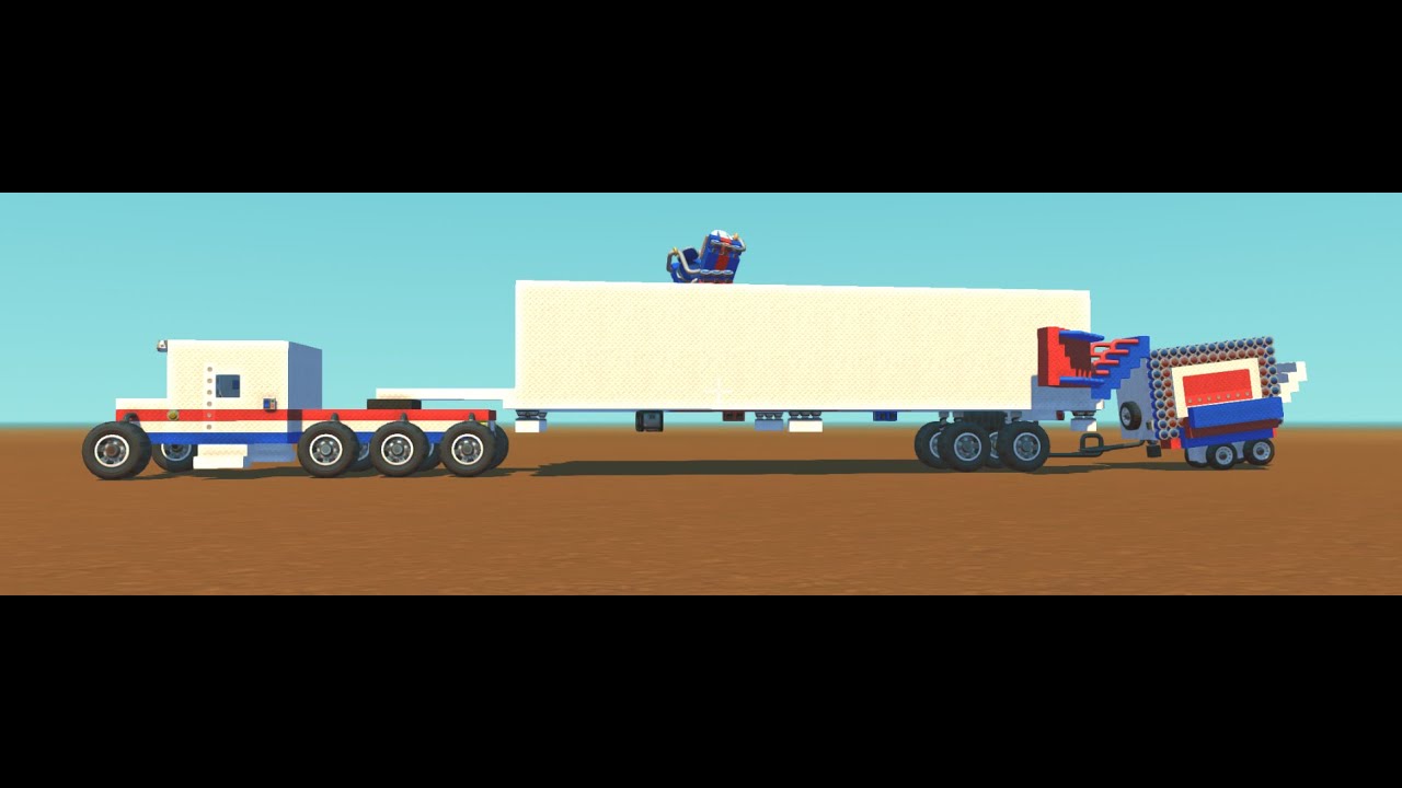 SCRAP MECHANIC camion manège red blue v1 (montage et démontage)