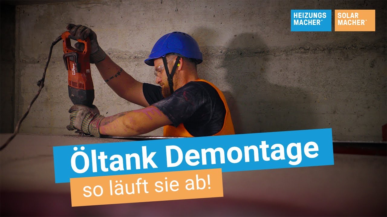 Öltank Demontage - so läuft sie ab