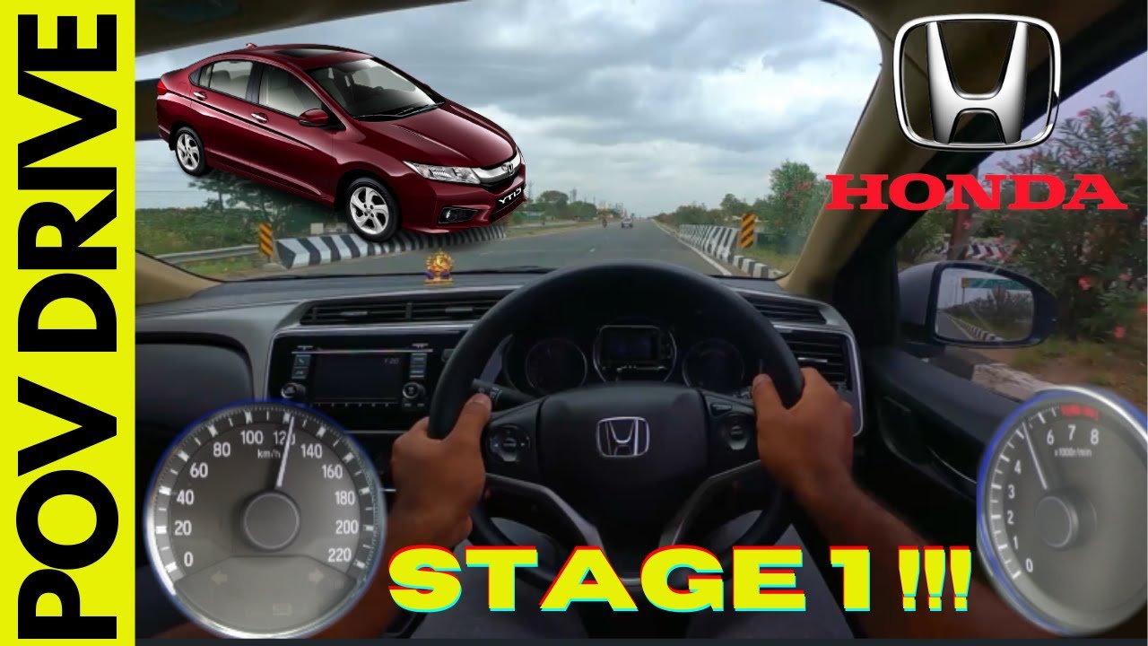 Honda City Stage 1 POV Test Drive India | 4th Gen | Top-speed | Acceleration  | Petrol | BUI # 27 |