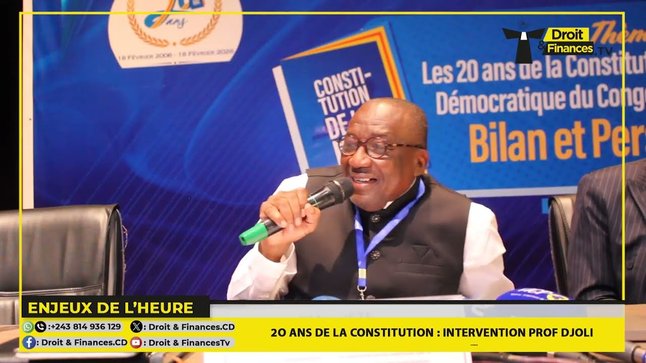 20 ans de la Constitution:Suivez les interventions des professeurs Jacques Djoli, Vincent Kangulumba
