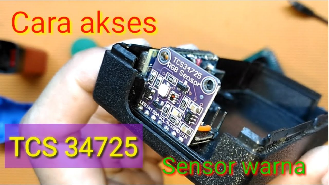 Cara akses TCS34725 sensor warna RGB