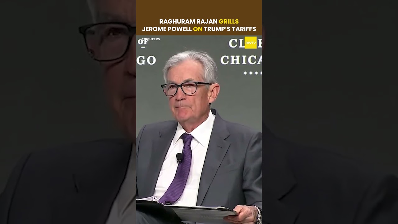 Raghuram Rajan Grills Jerome Powell on Trump&rsquo;s Tariffs #trumptariffs #raghuramrajan #jeromepowell