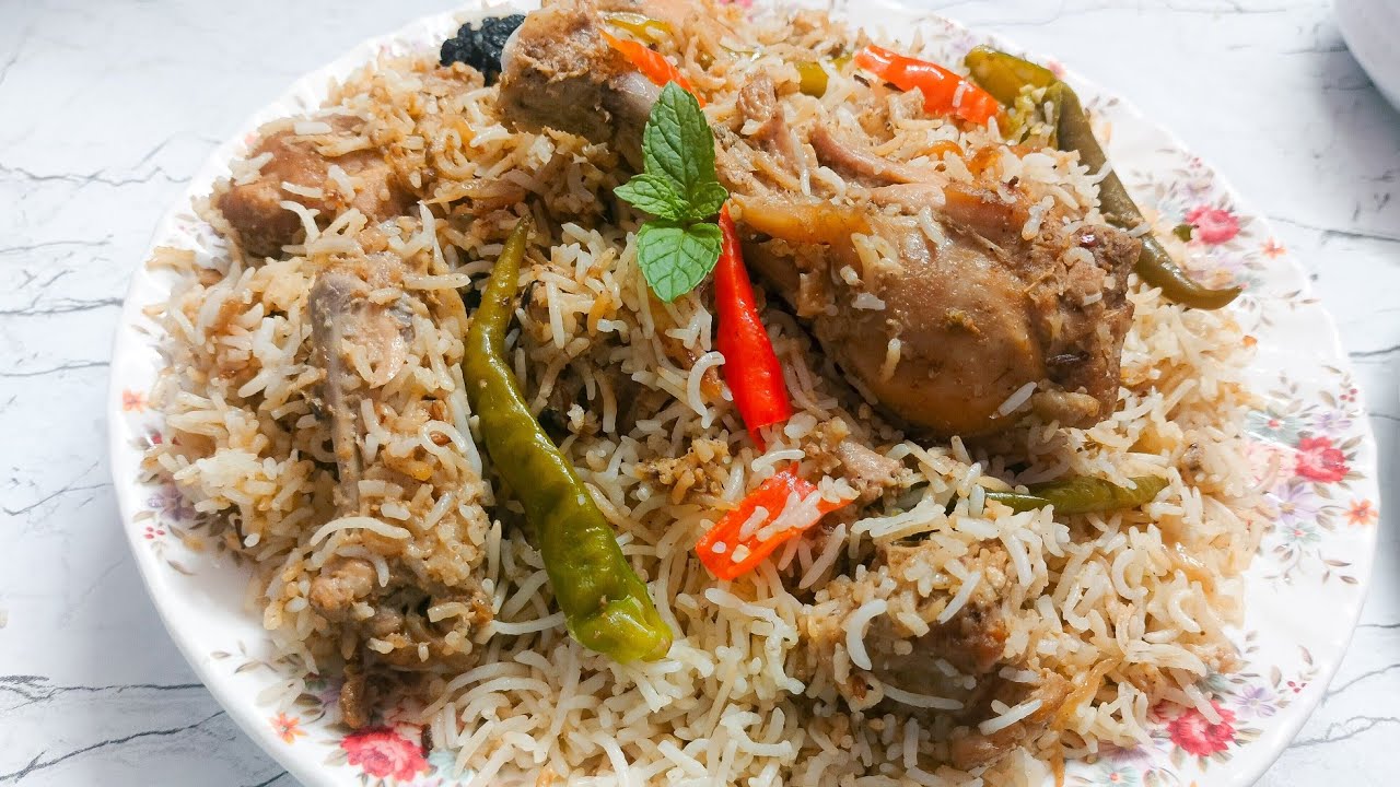 Live सीखें 🔴 White Chicken Biryani recipe 👍