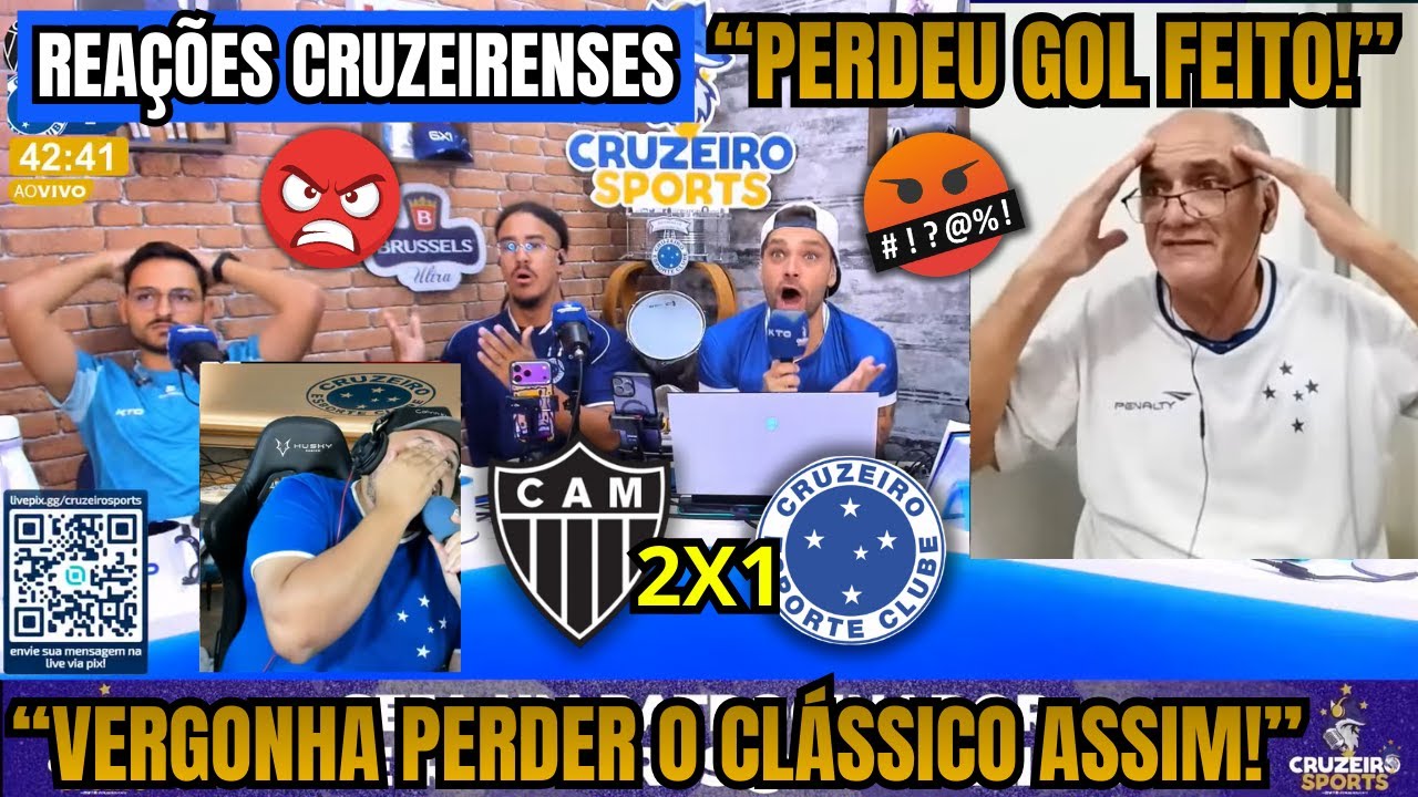 🤣 REAÇÕES CRUZEIRENSES - ATLÉTICO MG 2x1 CRUZEIRO - CAMP. MINEIRO 2026 - VAMOS RIR DO CRUZEIRO! 🤣