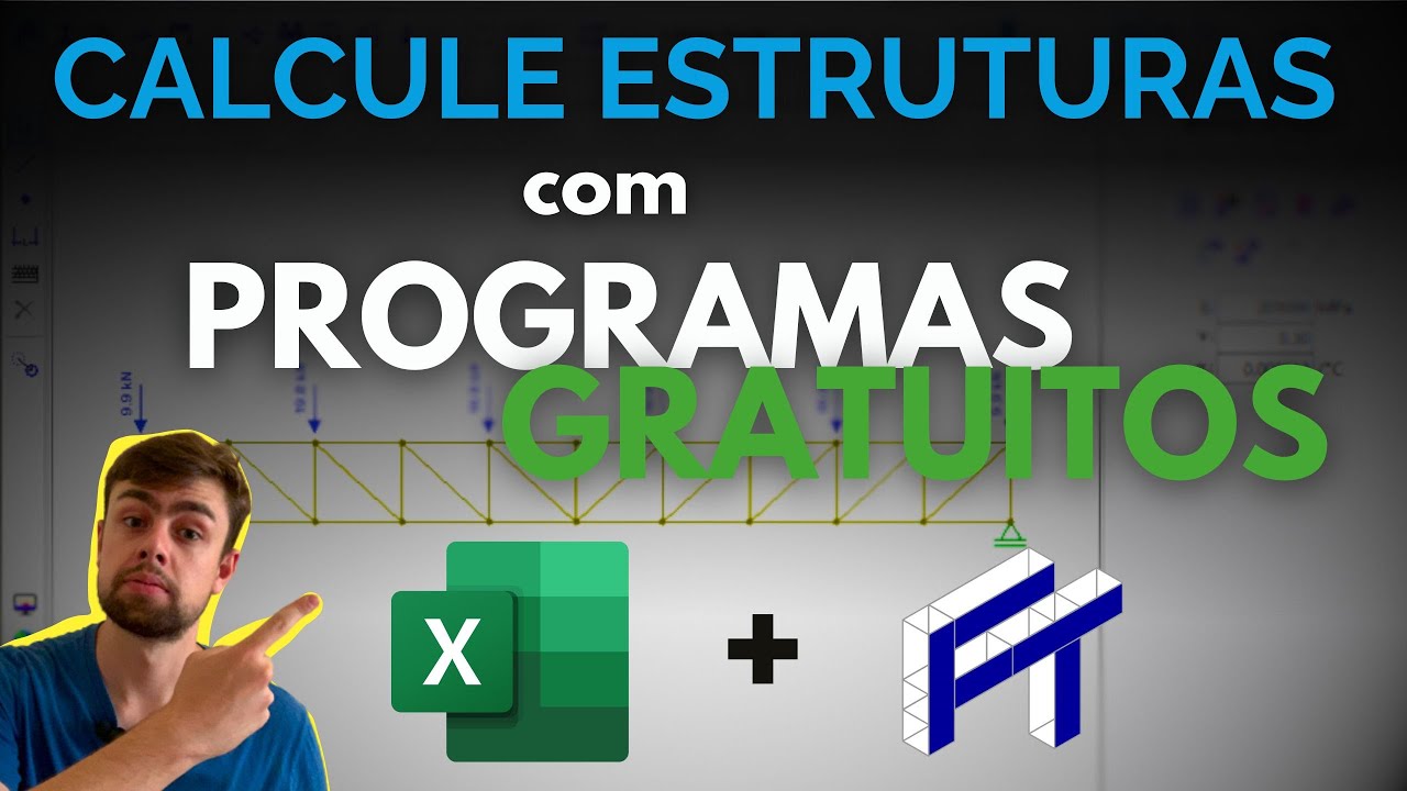 👷 CALCULAR ESTRUTURAS com PROGRAMAS GRATUITOS? I FTOOL como UTILIZAR para DIMENSIONAR ESTRUTURAS ?