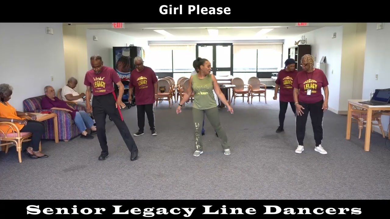 Girl Please Line Dance с танцорами Legacy Line
