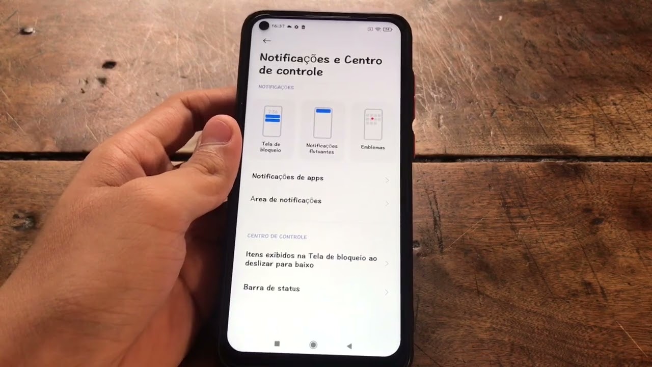 REDMI NOTE 9 / COMO MUDAR A AREA DE NOTIFICAÇÃO