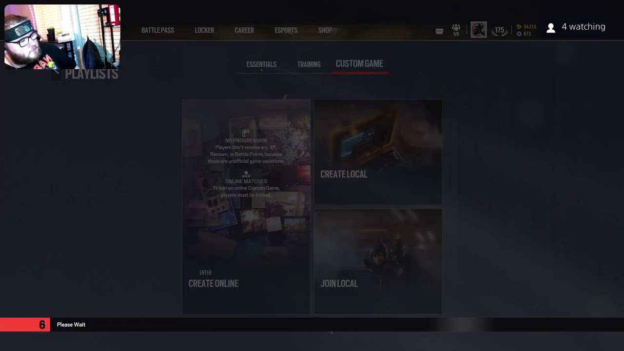 Streaming r6 custom/ranked