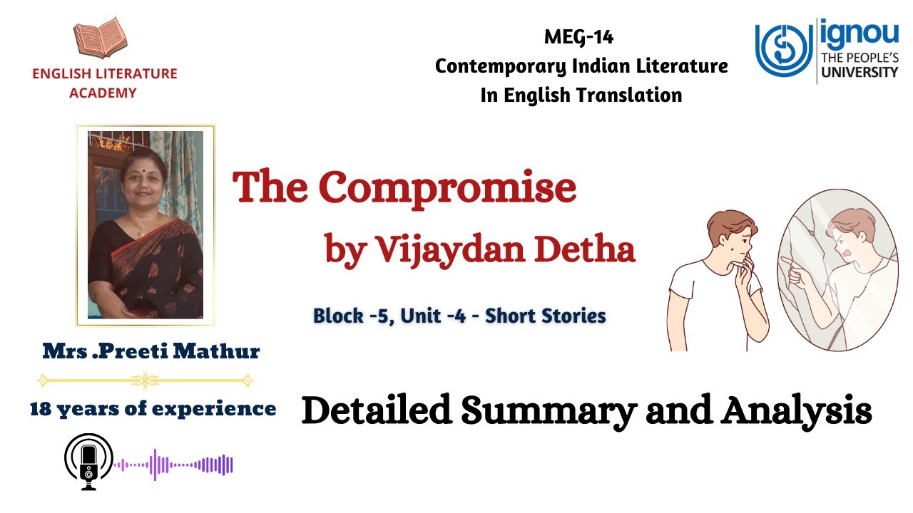 The Compromise by Vijaydan Detha | SUMMARY AND ANALYSIS | Short Story | MEG 14