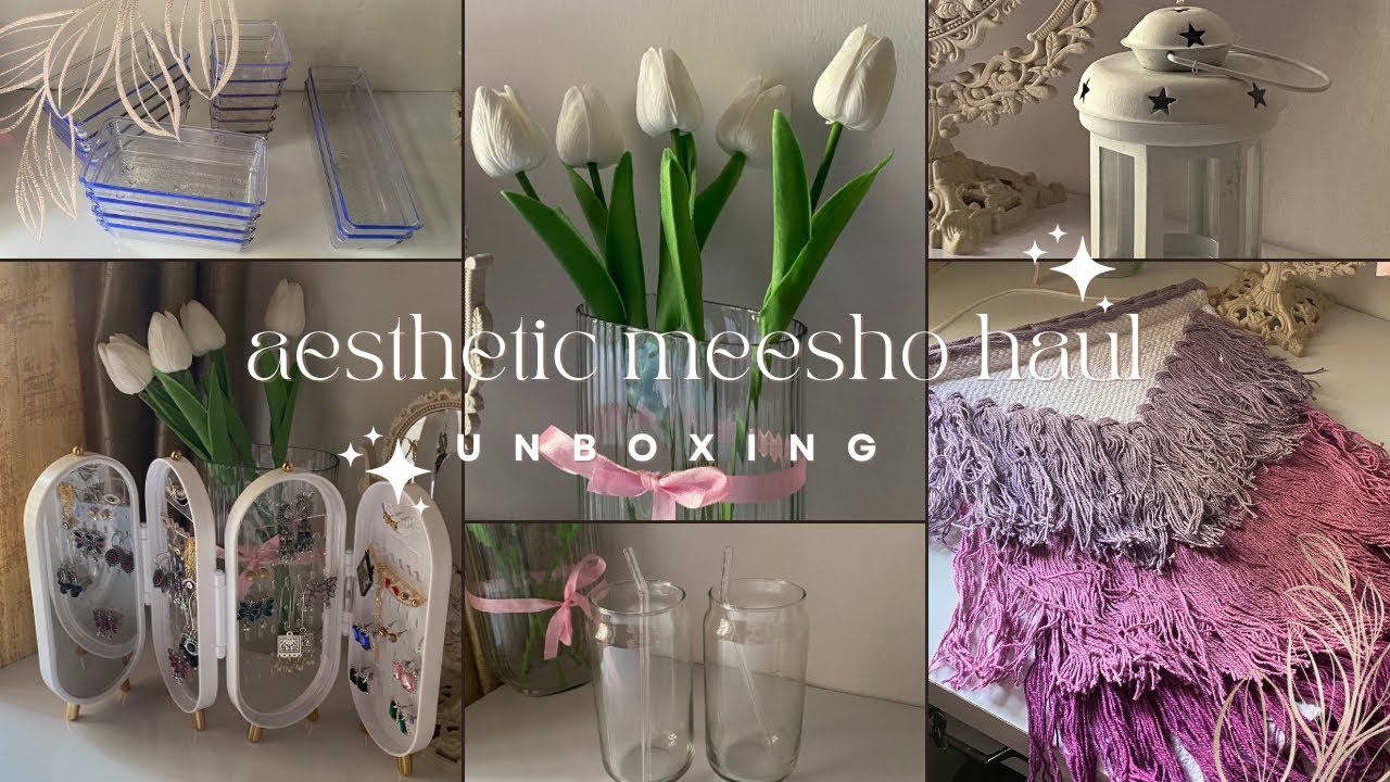 ♡Aesthetic Meesho Haul Part 1 🛒 | cute home decor | outfits | accessories ♡