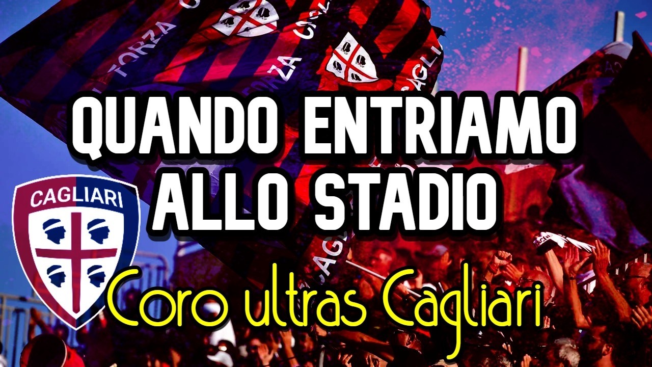 Quando entriamo allo stadio attacca sotto la Nord - Coro ultras Cagliari