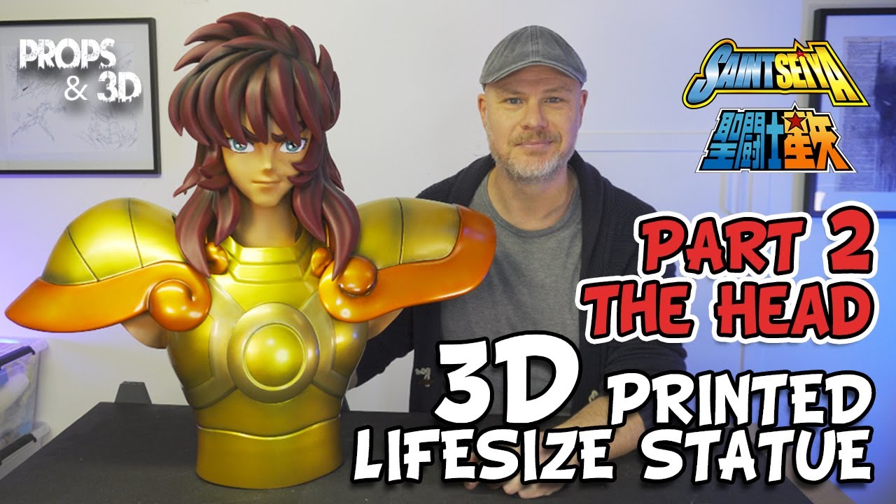 Saint Seiya Prop Making: 3D Print a Lifesize Dohko Libra Part 2 - The Head
