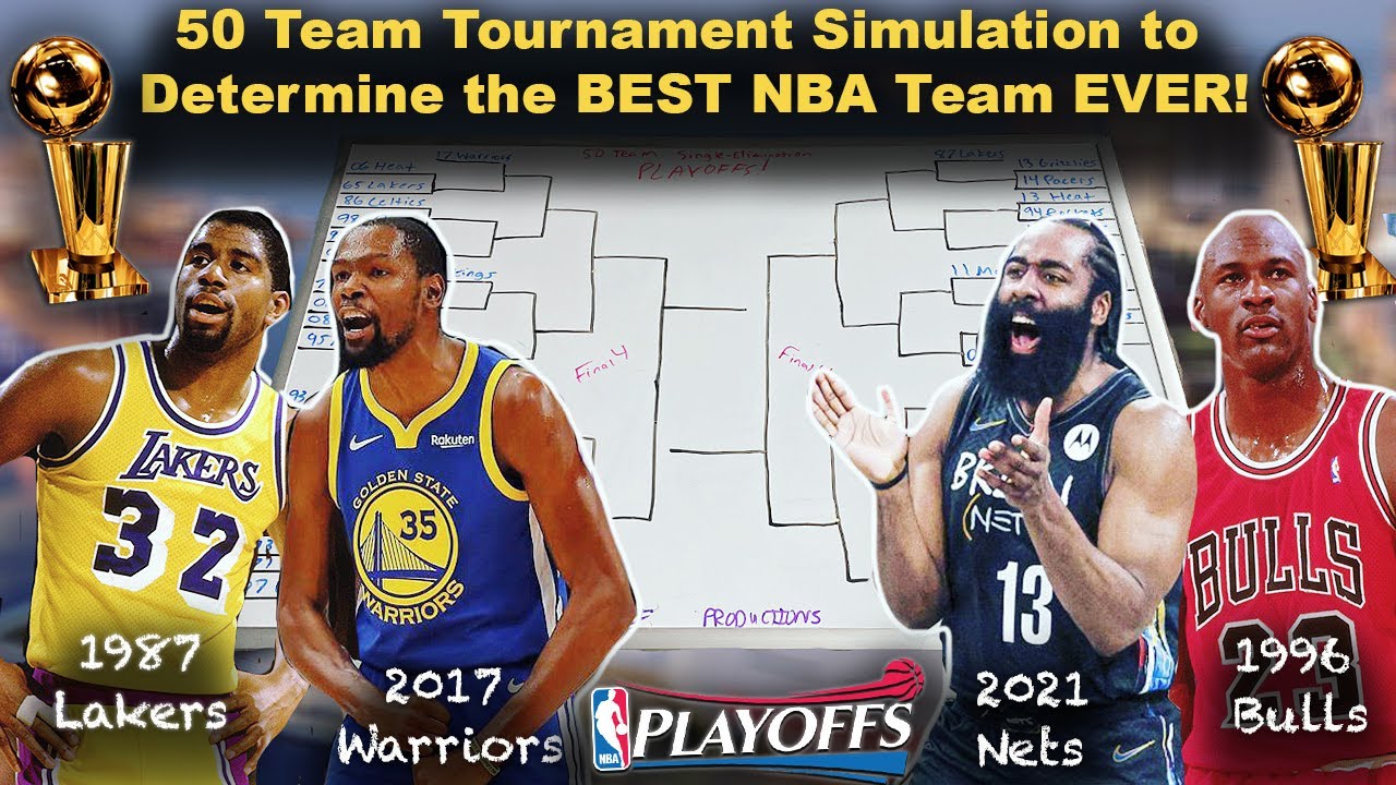 Putting the 50 Greatest NBA Teams in HISTORY Into a Playoff Tournament! Simulation - NBA2K21