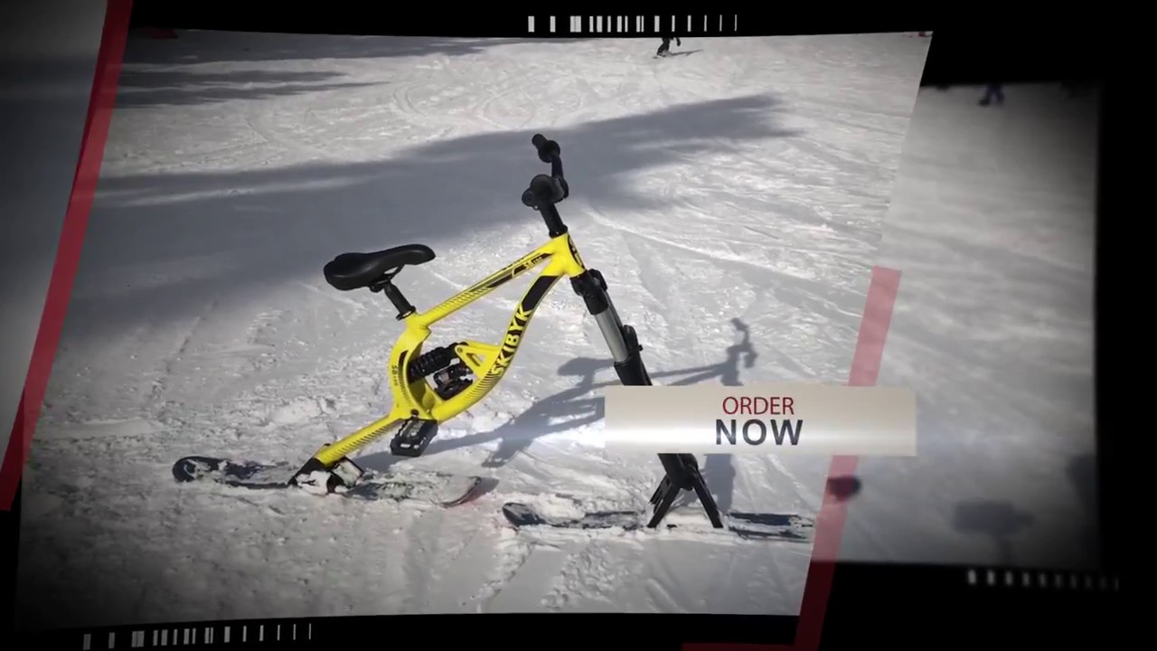SkiByk SB100 full suspension ski bike.