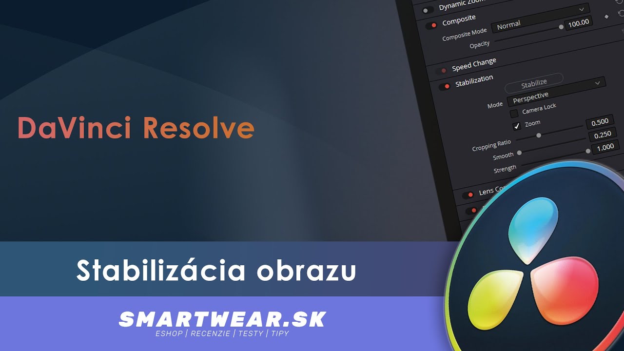 DaVinci Resolve - Stabilizácia obrazu