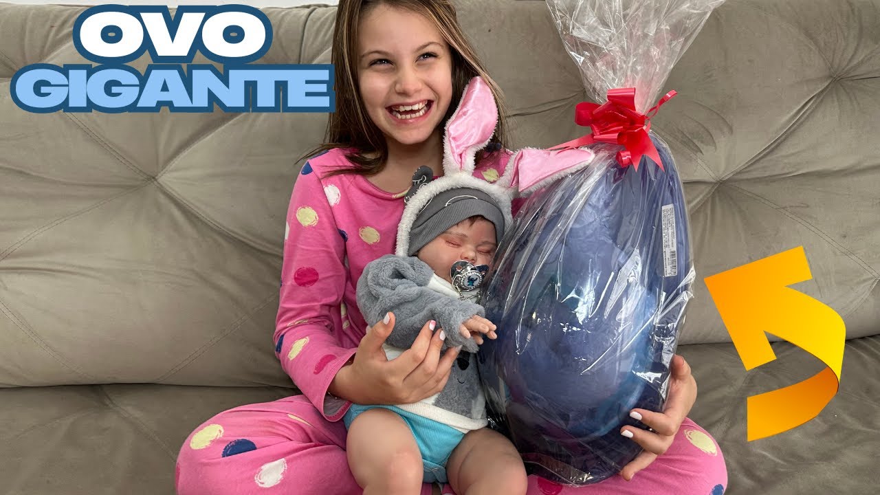 Mateo ganhou OVO GIGANTE DE PÁSCOA - ROTINA BEBE REBORN DE PÁSCOA