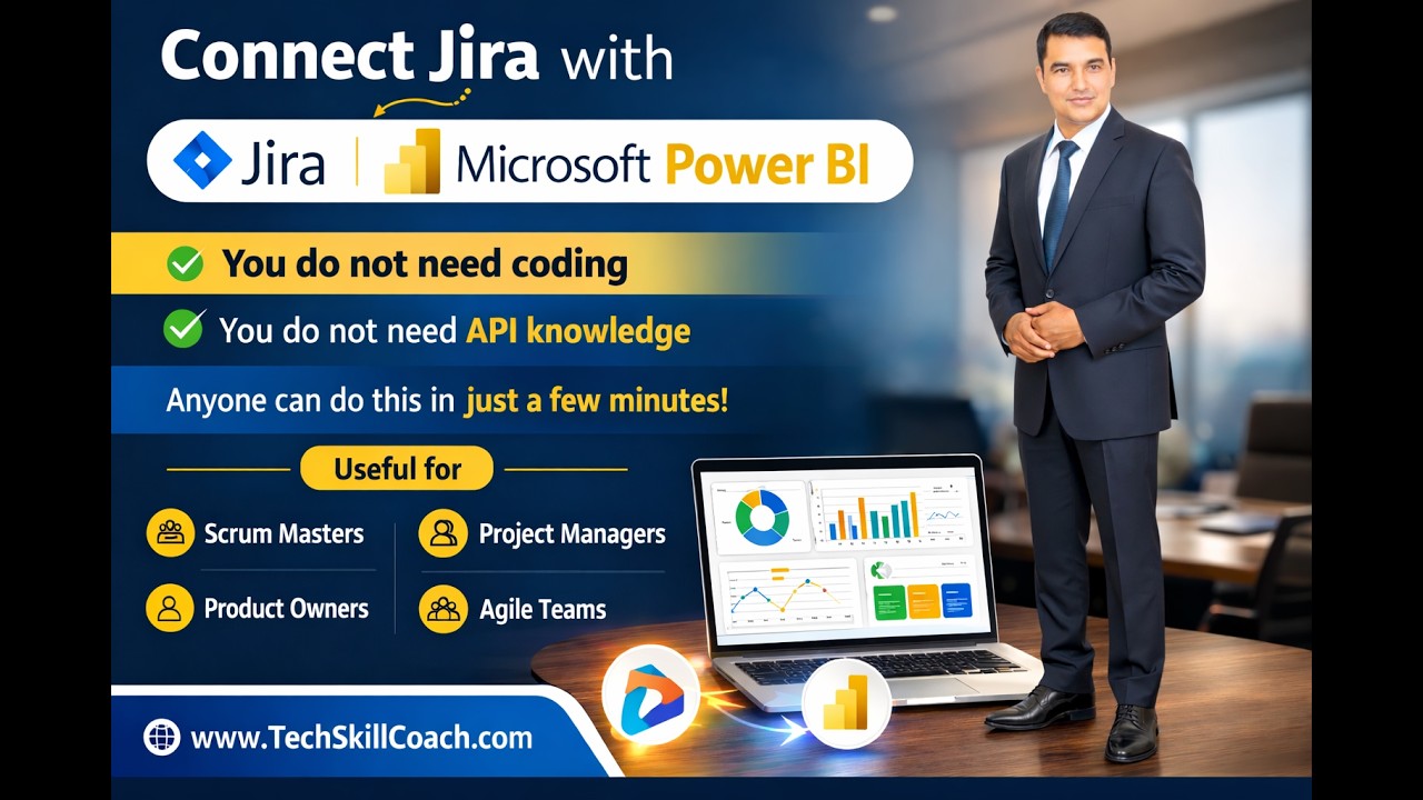 Jira to Power BI Dashboard | Scrum Master Real Project Demo | Sprint Report & Defect Tracking