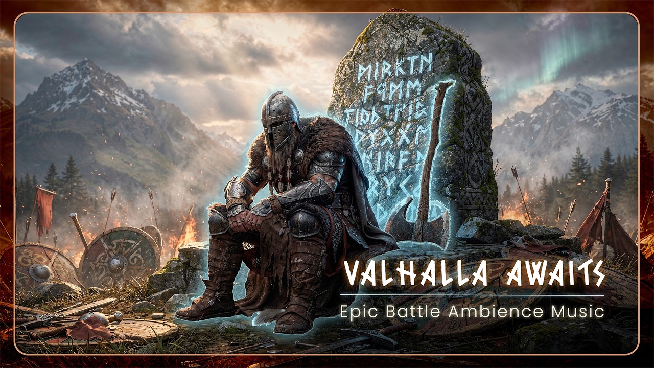 Viking Warrior After Battle ⚔️ Epic Nordic Music & Cinematic Viking Ambience for Focus & Power