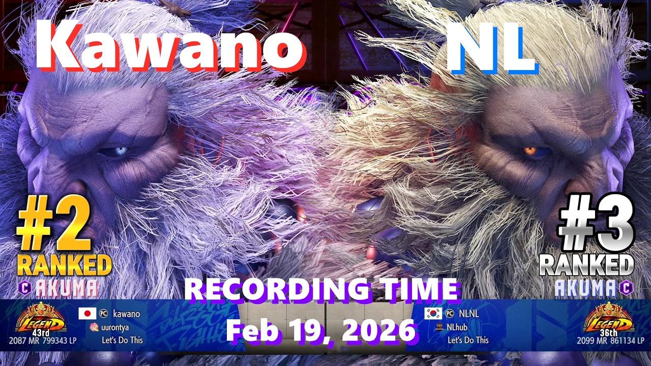 SF6⚡Kawano (#2 Ranked Akuma) vs NL (#3 Ranked Akuma)⚡High Level Gameplay