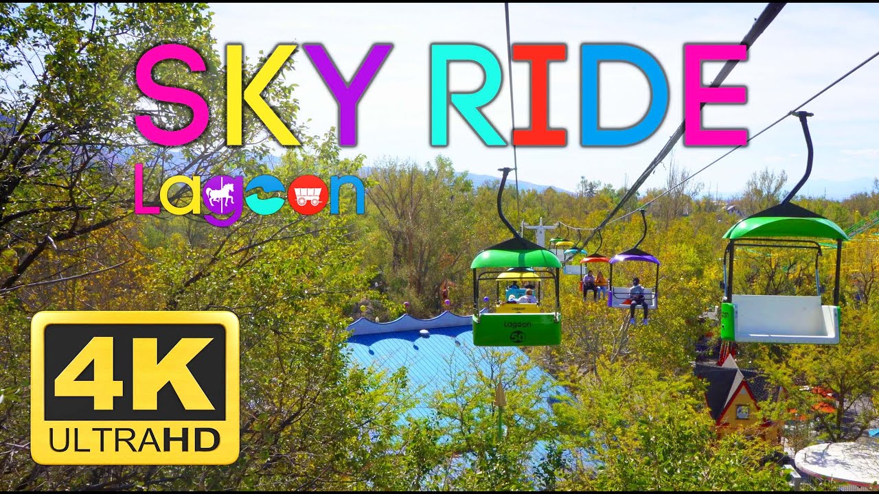 Sky Ride (4K) POV North To South - Lagoon Amusement Park