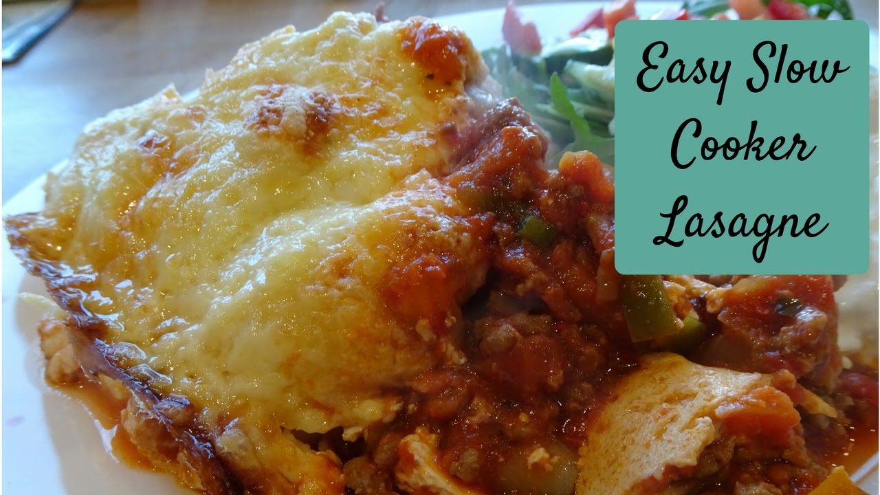 Easy Slow Cooker Lasagne Recipe (UK)