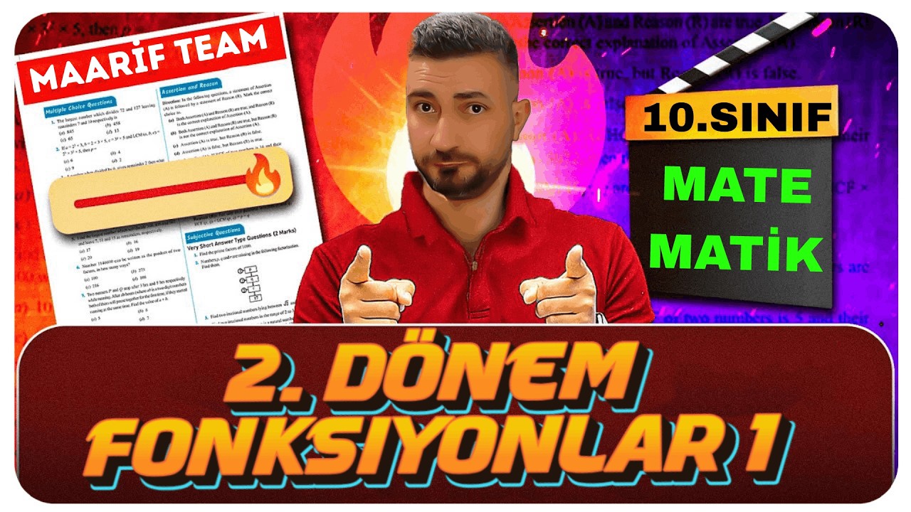 10. Sınıf Matematik  | 2. Dönem  | Fonksiyonlar 1