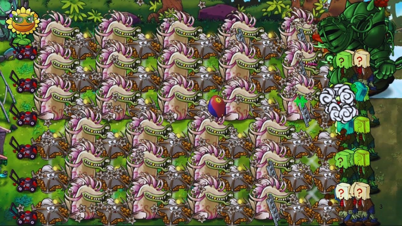 PvZ Fusion : Plants Uniq Trap vs All Zombies #05