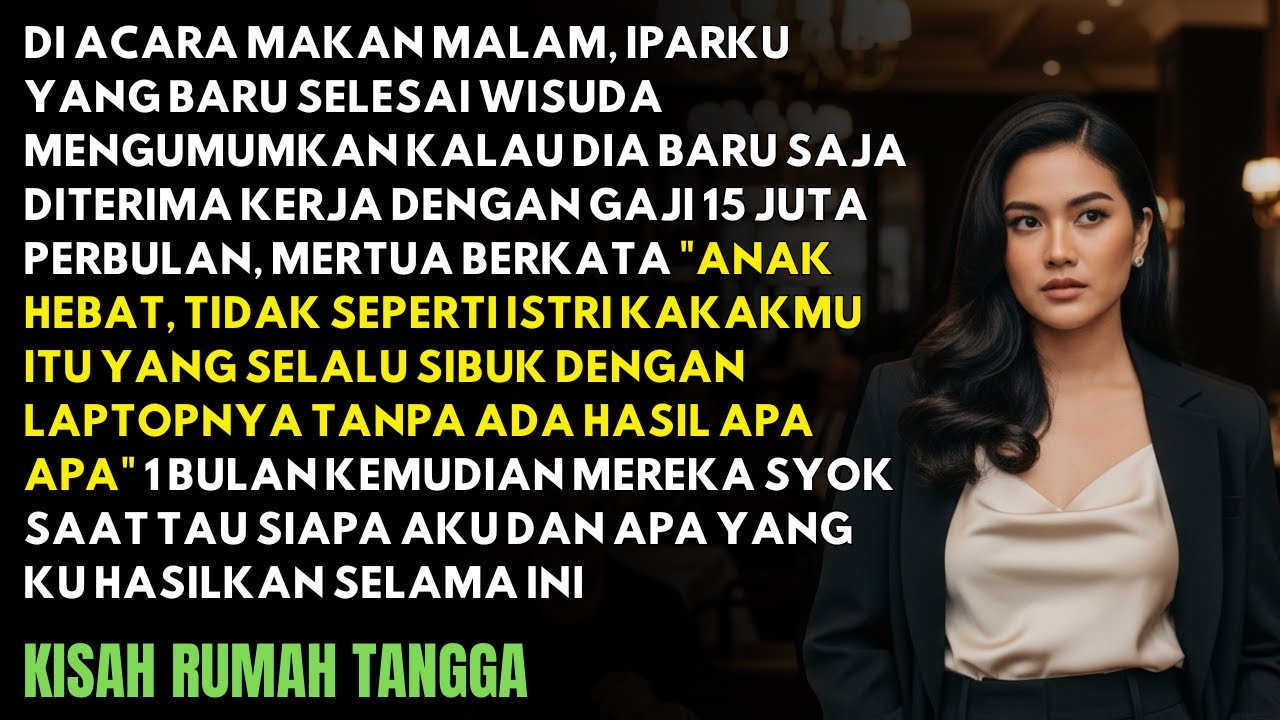 "KERJAMU CUMA MAIN LAPTOP!" 1 BULAN KEMUDIAN MERTUA SYOK SAAT TAHU SIAPA AKU SEBENARNYA!
