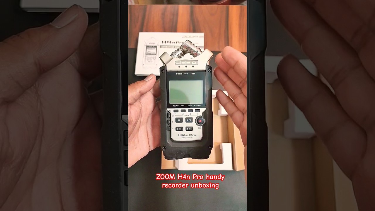 ZOOM H4n Pro handy recorder unboxing 