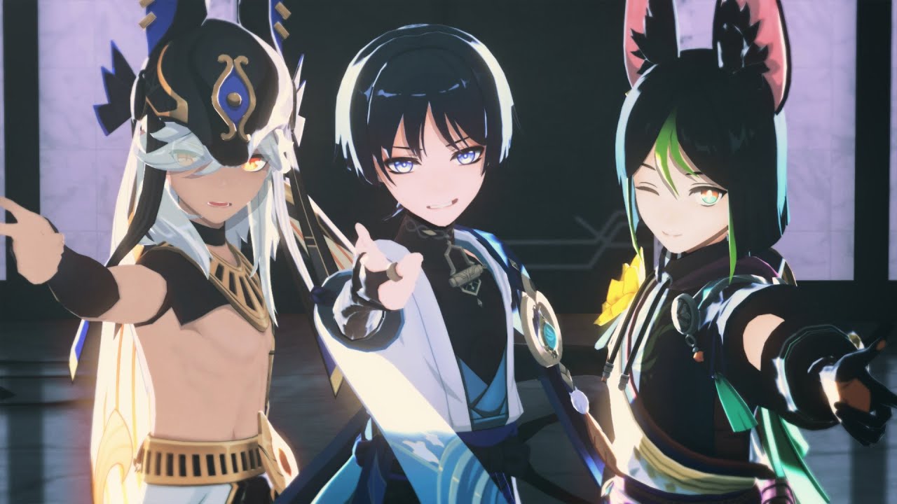 【原神MMD】威風堂々【セノ+放浪者+ティナリ】