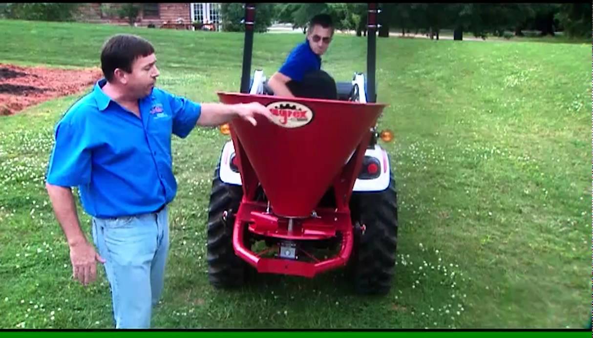 Agrex Fertilizer Spreader in Action by Everything Attachments