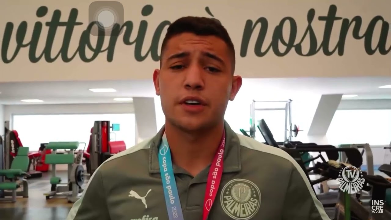 As crias da academia treinando com os profissionais do Palmeiras 27/01/2022
