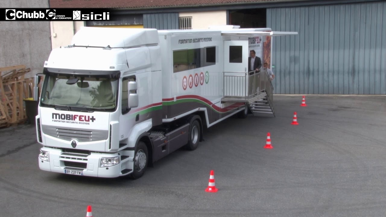 Chubb Sicli - Formation en unité mobile - Mobifeu+